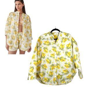 Out from Under Urban Outfitters Lemon Bailey Boyfriend Oversized Blouse XS/S